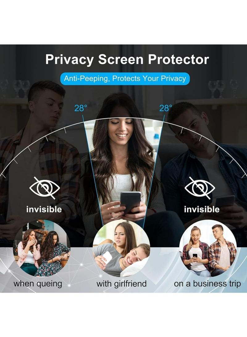 X-level 4 Pack Samsung Galaxy S26 Ultra Privacy Screen Protector, & Camera Lens Protector [Fingerprint Unlocking][9H Hardness][Bubble Free][Anti Scratch] Full Coverage Tempered Screen Protector for Samsung S26 Ultra 6.9 inch - Image 2